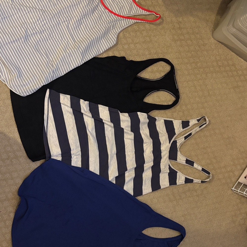 Lululemon Striped and Solid Tank Tops size 4